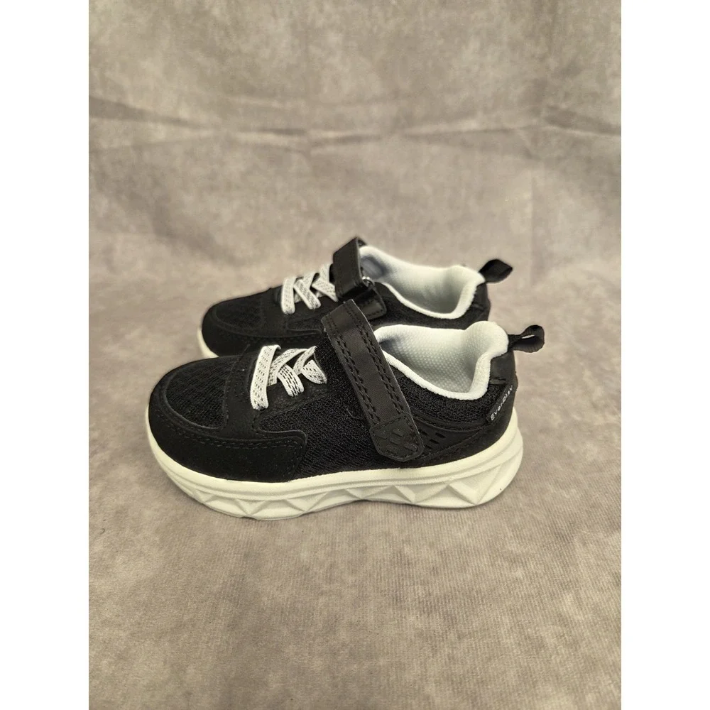 Osh Kosh Toddler SZ 7 Blk Sneaker Great Cond